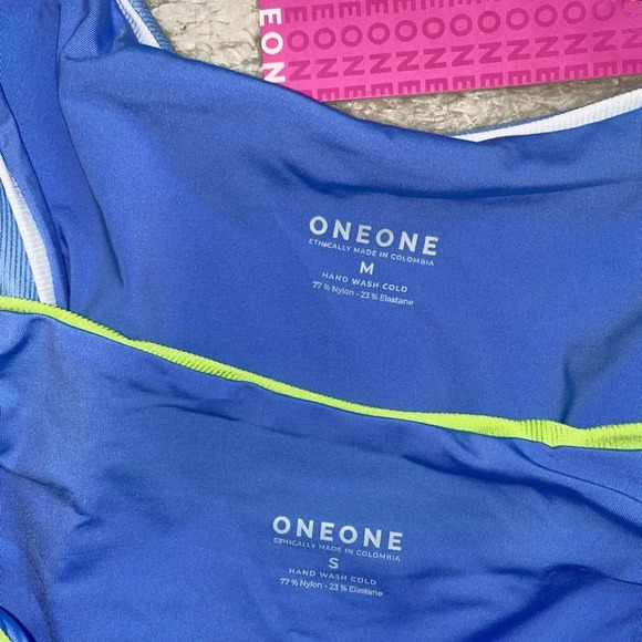 NWT OneOne Swimwear Bikini Set Hawaii Karen Paulina Long Sleeve High Waist NEW - Picture 3 of 12